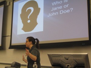 CAR Conference Phoenix 03.14.10 Jaimi Dowdell 015 Jaimi Dowdell, training director for IRE, speaks at 2010 CAR Conference at the Cronkite School on backgrounding people and businesses.