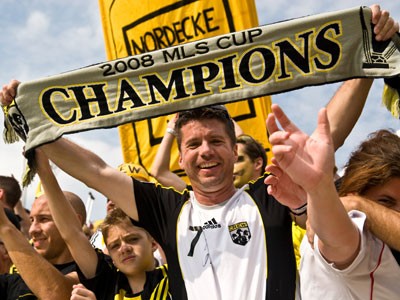 Fan at Columbus Crew vs. KC Wizards championship game