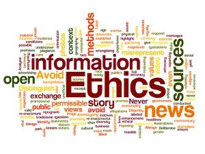 Ethics wordie in color