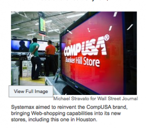 Systemax Inc. WSJ