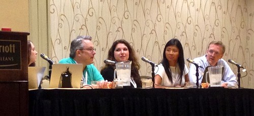 Panel of freelance finance bloggers at FinCon14.
