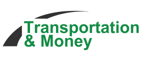 Transportation and money logo