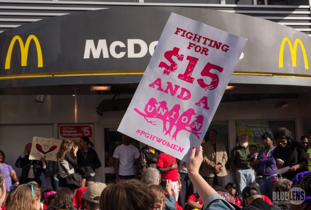 Fight for $15 protest