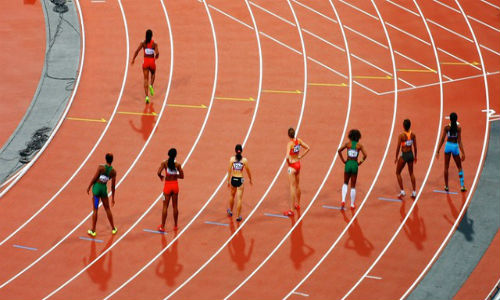 With just two cities in the running for the 2024 summer games, Bloomberg reported on the International Olympic Committee's latest crisis. (Track photo courtesy of Pexels)