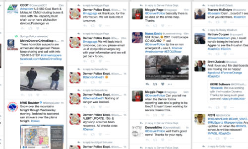 Tweetdeck lets you keep an eye on people and topics by creating columns. 