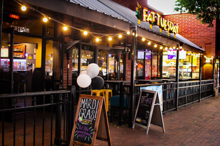 Front of Fat Tuesday restaurant